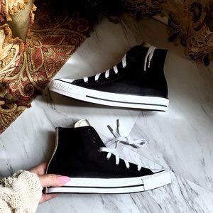 Converse Black and White High-Top Sneakers